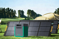 Générateur solaire 1200W 2009.6Wh, station d'alimentation portable, générateur de batterie Lifepo4, système de batterie solaire pour maison avec MPPT