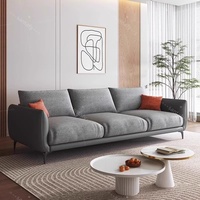 Canapé en bois massif et cuir de style minimaliste italien pour appartement, petit salon, design moderne, accoudoir droit, écologique, durable