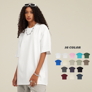 Camiseta Lisa de Color Sólido de Alto Gramaje 425G para Hombre con Hombros Caídos de Talla Grande y Manga Corta Personalizable - Product Image 2