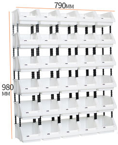 صناديق تخزين منظم المبيعات الساخنة ، صندوق ، نظام تخزين أدوات المرآب للبراغي والمكسرات والمسامير والأظافر والألعاب وقطع غيار الأجهزة الصغيرة - Product Image 2