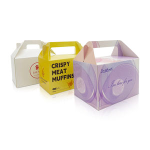 Boîte à pignon pour fête prénatale avec impression personnalisée, emballage en papier pour cadeau de bonbon sucré pour enfants, décorations de fête d'anniversaire de mariage - Product Image 2