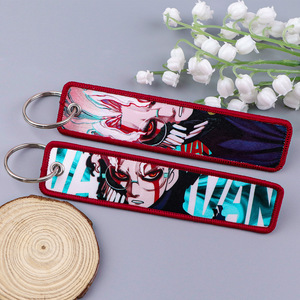 100 styles en gros de porte-clés en tissu imprimé d'anime japonais, <span class=keywords><strong>Inuyasha</strong></span>, Miku, Darling in the Franxx - Product Image 3