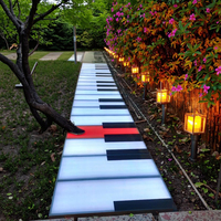 Lumières LED hexagonales personnalisables DMX interactives pour piste de danse de boîte de nuit, clavier de piano, discothèque, événement DJ, en acier inoxydable