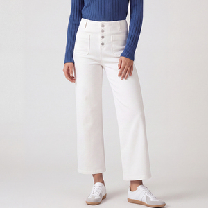 Jeans de Cintura Alta para Mujer, Talla Grande, Transpirables, Elásticos, Rectos, Holgados, con Botones y Bolsillos, Plazo de Entrega de 15 Días, Fabricación Personalizada - Product Image 2