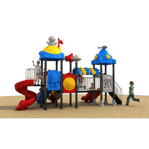Equipo de Juegos para Exteriores con Tobogán, Columpios y Juegos de Parque de Diversiones para Niños - Construcción de Metal y Plástico - Product Image 2