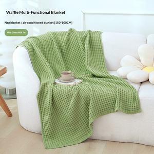 Serviette de bain et de plage en pur coton gaufré, texture gauze, pour <span class=keywords><strong>la</strong></span> sieste climatisée, vente en gros - Product Image 4