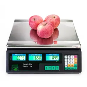Widely Used ACS Electronic Price Calculation Scale Supermarket 40kg Digital Price Calculation Scale