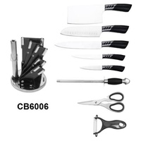 HSK Produit de haute qualité Ensemble de couteaux de cuisine Lite de Taiwan ensemble de couteaux de chef de cuisine avec ensemble de couteaux utilitaires et support en acrylique