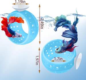 Túnel para Peces <span class=keywords><strong>Betta</strong></span> <span class=keywords><strong>con</strong></span> Ventosas - Decoración Segura y Cómoda para Peces Pequeños, Camarones y Guppies - Product Image 2