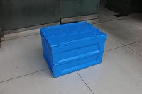 Caisse en plastique pliable NEXARA 520*365*335mm, style boîte solide, pour un stockage efficace dans les entrepôts