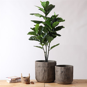 Superficie de patrón de madera realista para interiores y exteriores, macetas de <span class=keywords><strong>cemento</strong></span> grandes, moldes de decoración para jardín y hogar para jardineras de hormigón - Product Image 3