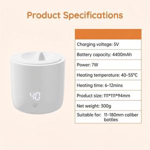 Calentador de Biberones Portátil, Calentador de Leche Inteligente con Control de Temperatura, Accesorio para la Alimentación del Bebé - Product Image 6