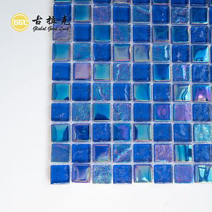 <span class=keywords><strong>Haut</strong></span> <span class=keywords><strong>de</strong></span> <span class=keywords><strong>gamme</strong></span> Goodluck <span class=keywords><strong>piscine</strong></span> salle <span class=keywords><strong>de</strong></span> bain Bar décor intérieur antidérapant <span class=keywords><strong>Mini</strong></span> carré bleu Royal cristal verre mosaïque carrelage miroir - Product Image 3