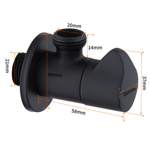 Латунный трехходовой кран для ванной комнаты - Product Image 6