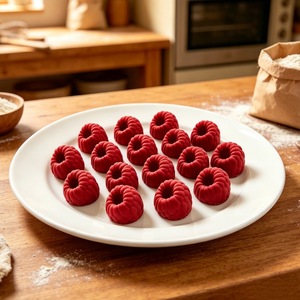 <b>Silicone</b> Raspberry Mousse Mold 24 Cavity <b>Baking</b> Cake Mold For DIY French Dessert Chocolate Making - Product Image 3