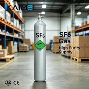 Gas Hexafluoruro de Azufre (SF6) de Alta Pureza 99.999% 5N para Aislamiento GIS y Grabado de Semiconductores, Cilindro de 47L, Fabricante - Product Image 4