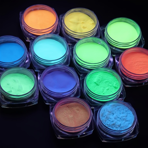 OEM karanlıkta kızdırma cadılar bayramı tırnak sanat tozu DIY Pigment kozmetik ışıldayan Pigment tırnak dekorasyon - Product Image 2