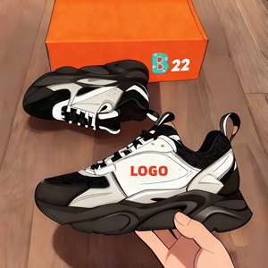 B22 en lüks tasarımcı dantel-up Sneakers kaymaz yüksek kaliteli erkek kadın rahat yürüyüş spor koşu ayakkabıları Mesh üst kauçuk - Product Image 1