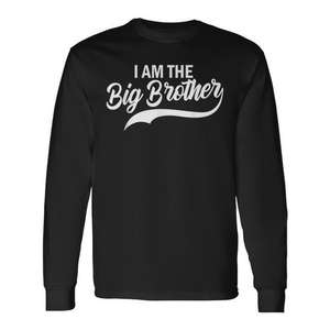 Camiseta de manga larga I Am The Big Brother, camiseta de regalo para anuncio familiar - Product Image 1