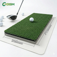 Tapis de frappe de golf 3D d'hiver avec inserts remplaçables, simulateur de frappe, tapis d'entraînement intérieur, base en EVA résistante au feu