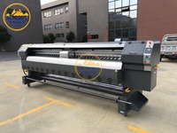 240sqm/h 3,2 m/10ft de gran formato Flex Banner de inyección de tinta de impresión solvente máquina con 4/8 Konica 512i la cabeza