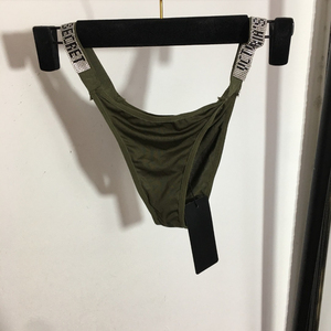 Nouvel ensemble de lingerie bikini pour femme : soutien-gorge à bretelles orné de strass brillants + culotte triangle - Product Image 6