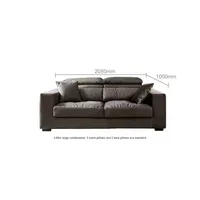 Ensemble canapé sectionnel moderne simple nordique-italien Designer tissu d'angle de salon minimaliste de luxe éponge lavable amovible