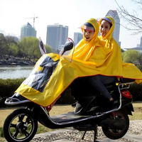 Imperméable de moto pour deux personnes de haute qualité de la marque Rainfreem, poncho de pluie pour vélo électrique pour l'extérieur