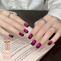 Gel pour ongles effet œil de chat OEM Moonlight White Plain Boiled Water Wind Cat Eye Gel Polish