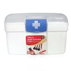 Boîte à médicaments portable grande taille en plastique avec couvercle pour la maison et l'utilisation par les enfants - Product Image 4