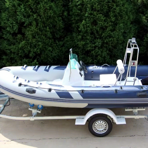 Bateau rigide ENJOYSEA/OEM modèle 420, coque en PVC de 0,9 mm, longueur supérieure à 4 m, 4 rameurs, prêt pour la pêche à la dérive - Product Image 1