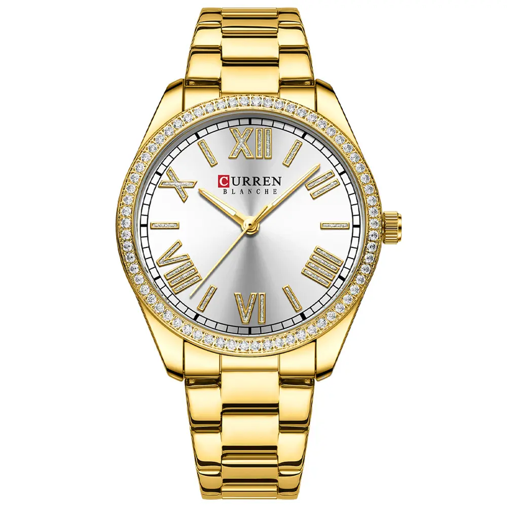 Fashion CURREN 9088 Reloj Women's Japanese Movement Quartz Watches Gold Casual Luxury Brand Wrist Watch For Ladies