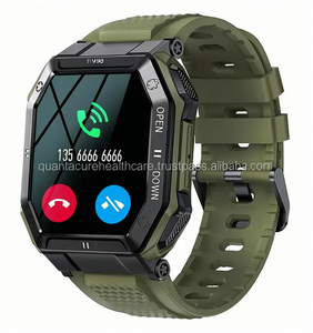 Montre connectée F10 VK55, étanche IP67, tracker d'activité, moniteur de fréquence cardiaque, suivi du sommeil, thermomètre, calendrier, boîtier en alliage, élégante - Product Image 1