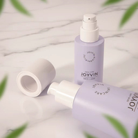 Ensemble de flacons cosmétiques vides en PETG bleu clair dépoli, multi-tailles, coniques, avec compte-gouttes, pour sérum, tonique et lotion