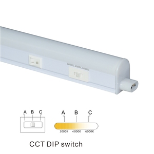 2ft tất cả-trong-một tích hợp <span class=keywords><strong>T5</strong></span> <span class=keywords><strong>LED</strong></span> ánh sáng đầy đủ PC tuyến tính chuyển đổi khung CCT tri-màu quay số mờ từ cài đặt ánh sáng - Product Image 2