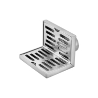 Grille de drain carrée personnalisable en acier inoxydable 304 de 4 pouces, facile à nettoyer, pour cuisine et salle de bain