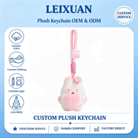 Porte-clés de luxe personnalisé en forme de cœur rose avec lapin, pendentif de sac à dos, ornement de voiture, cadeau pour amis, vente en gros
