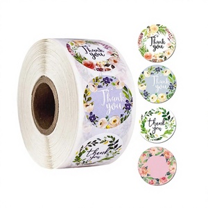 1 Zoll Wasserdichte BOPP Bekleidungs-Aufkleberrolle mit Farbigen Logo-Etiketten und Dankeschön-Aufklebern - Product Image 2