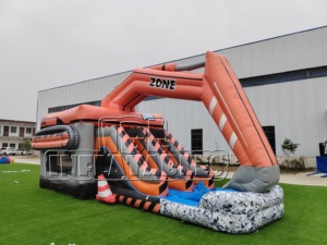 Castillo Inflable Comercial con Tobogán, Temática de Excavadora, Certificado CE, de PVC, para Niños, para <span class=keywords><strong>Alquiler</strong></span> en Eventos - Product Image 3