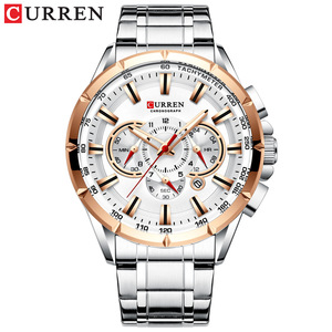 Montre de luxe simple pour hommes, 48mm, 3 aiguilles, à Quartz, bracelet en acier inoxydable, aiguilles lumineuses, étanche à 30M - Product Image 6