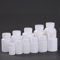 Flacon en plastique HDPE blanc de 20 ml à 200 ml pour capsules de vitamines, flacon pour pilules avec bouchon de sécurité pour enfants