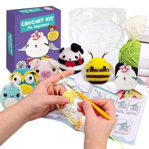 Unicorn Crochet Starter <b>Kit</b> for Beginners with Video Tutorials Birthday Gift for Girls <b>Sewing</b> & Weaving Toys - Product Image 4