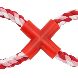 Toptan özel etiket pamuk kırmızı renk eğitim halatı ev hayvanı ürünü oyuncak köpek çiğnemek oyuncak - Product Image 5