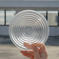 Moule de haute qualité pressé 50-300mm Spot lentille de Fresnel verre Borosilicate lentille de Fresnel pour Spot Light