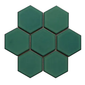 Backsplash da cucina forme esagonali modelli di piastrelle per pavimenti in mosaico ceramico