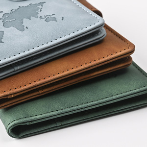 Porte-passeport en cuir PU avec logo personnalisé, avec emplacements pour cartes - Product Image 4