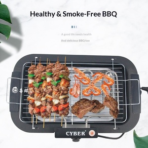 <span class=keywords><strong>Barbecue</strong></span> électrique standard européen, portable pour la maison et l'extérieur, plaque de cuisson électrique sans fumée - Product Image 1