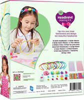 Ensemble personnalisé BELLEWORLD accessoires de fabrication de bijoux pour enfants bandeaux papillon fleur kit de fabrication de bandeau pour cadeau d'anniversaire