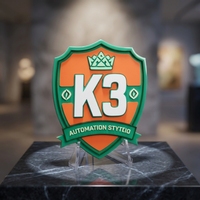 Badge en silicone tendance avec épingle de sûreté - Design 3D résistant à l'eau pour vêtements, sacs et chapeaux