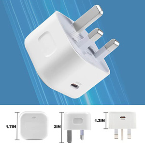 <span class=keywords><strong>Chargeur</strong></span> <span class=keywords><strong>rapide</strong></span> USB-C 20W à prise UK, prix usine, moule privé, vente en ligne, 5V3A 9V2.22A 12V1.67A - Product Image 2